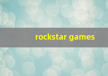 rockstar games